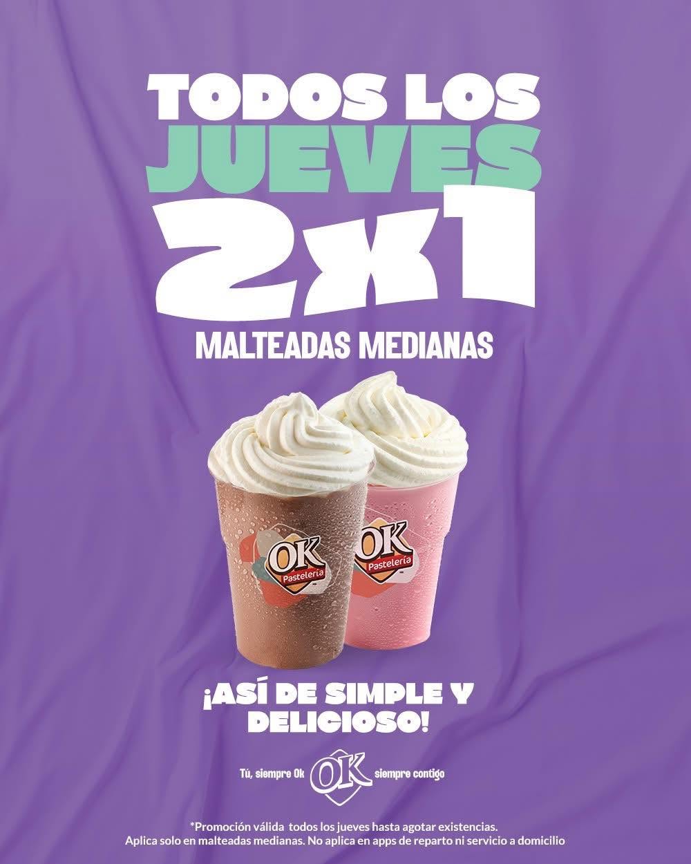 Jueves de 2x1 en malteadas 
