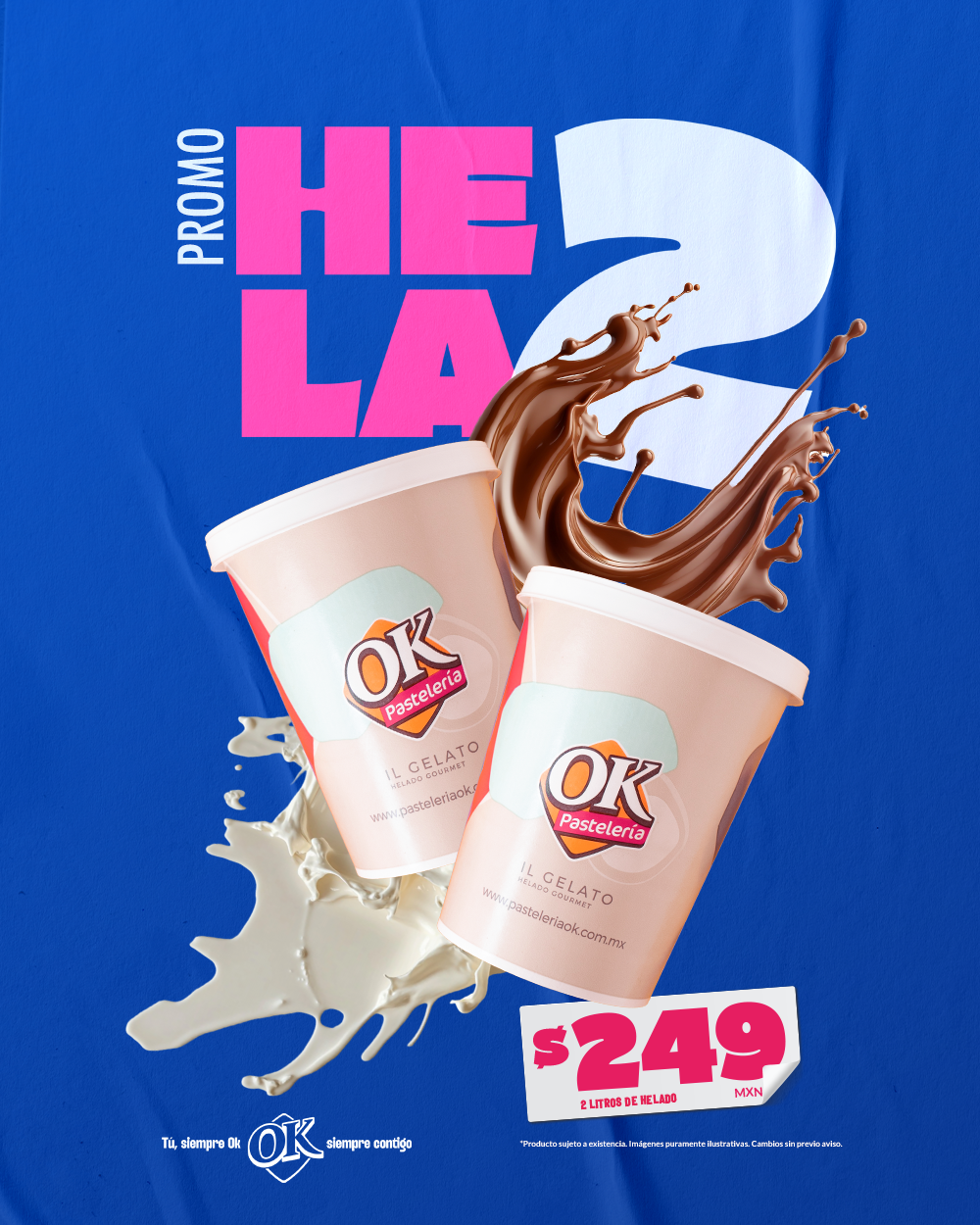 Combo 2 Litros de helado italiano